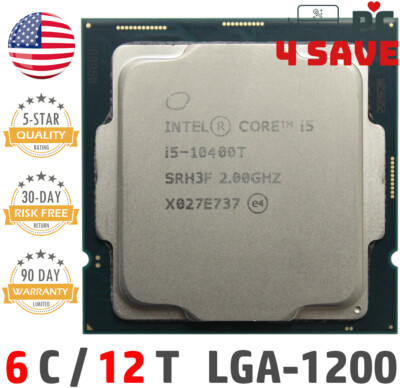 10th Gen Intel Core i5-10400T CPU 2.0GHz (Turbo 3.6GHz) 6-Core 12M