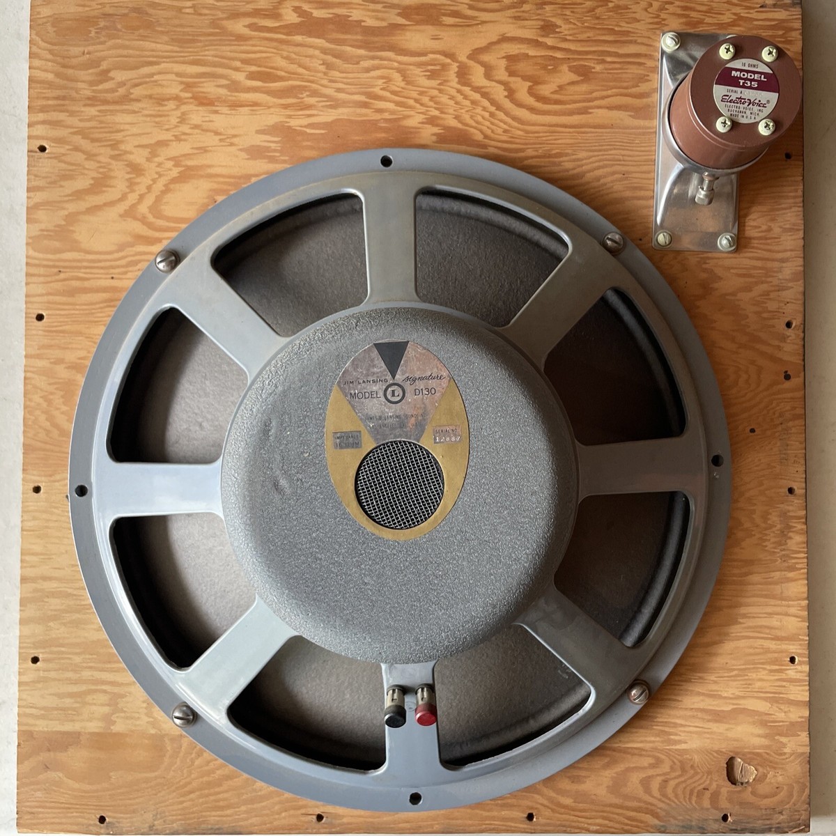 Rare PRE-JBL D130 James JIM Lansing 15” Woofer Speaker 16 Ohm