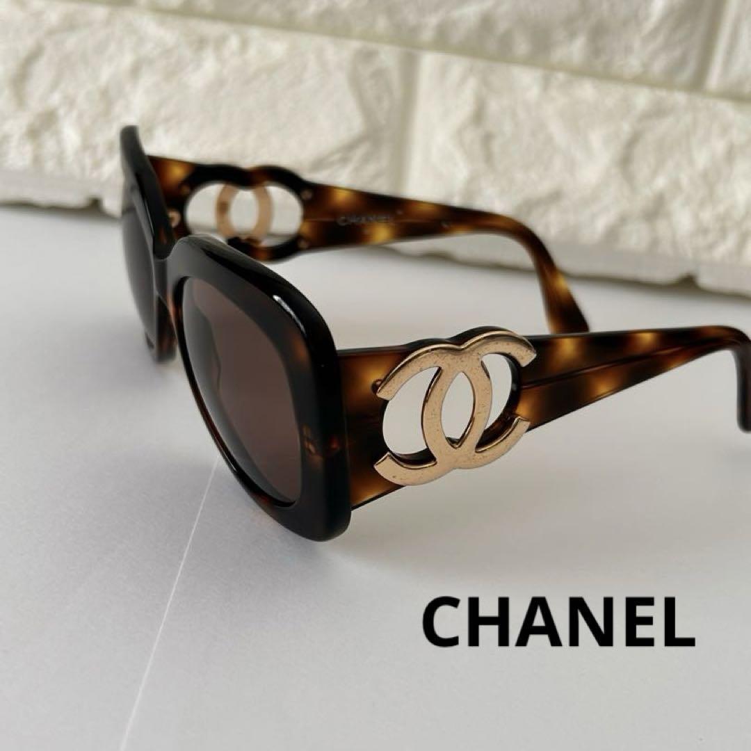 CHANEL Chanel Sunglasses Coco Mark CC Logo Tortoise Shell Brown | eBay