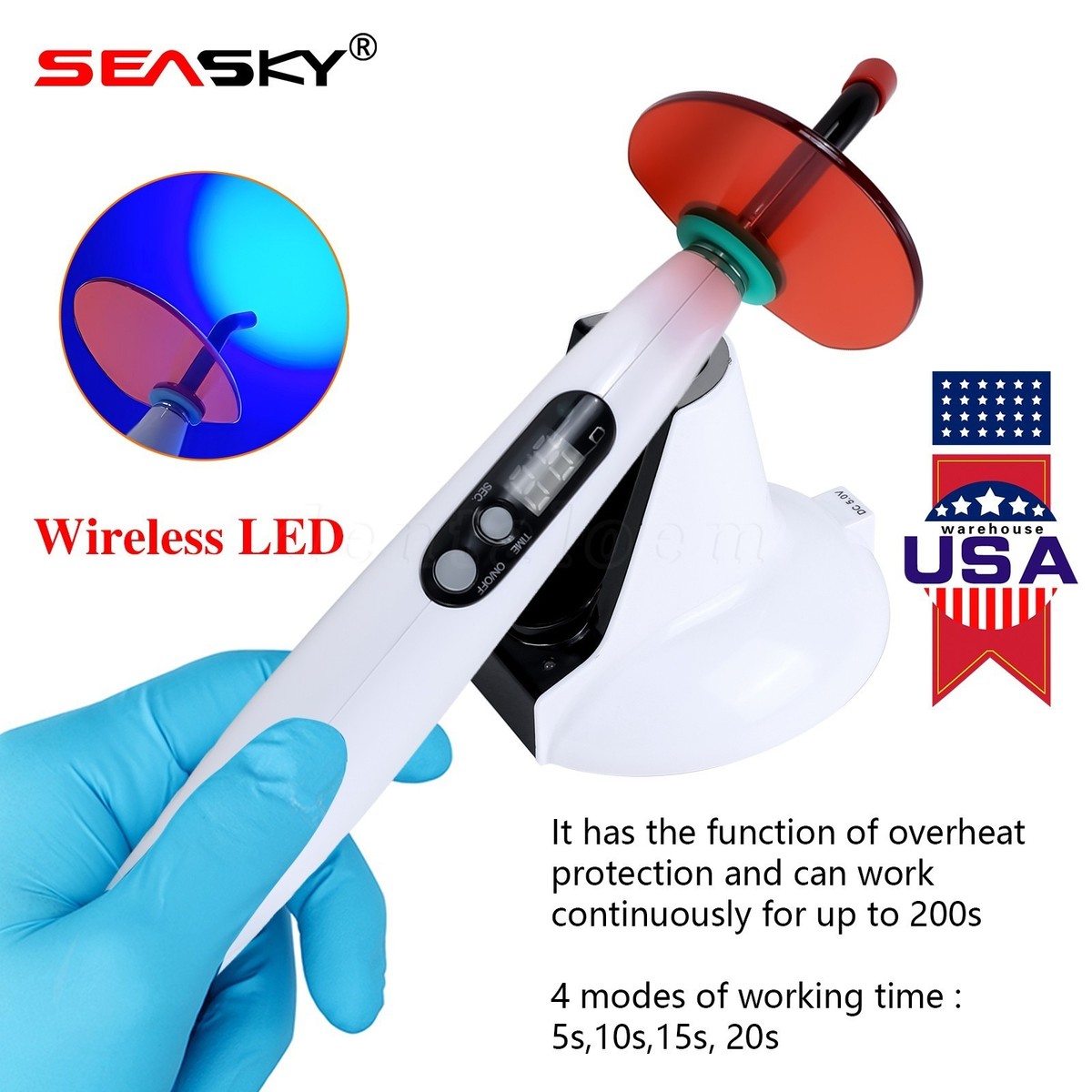 Dental Estilo LED Lampara /Fotocurado con Sistema de Blanqueamien