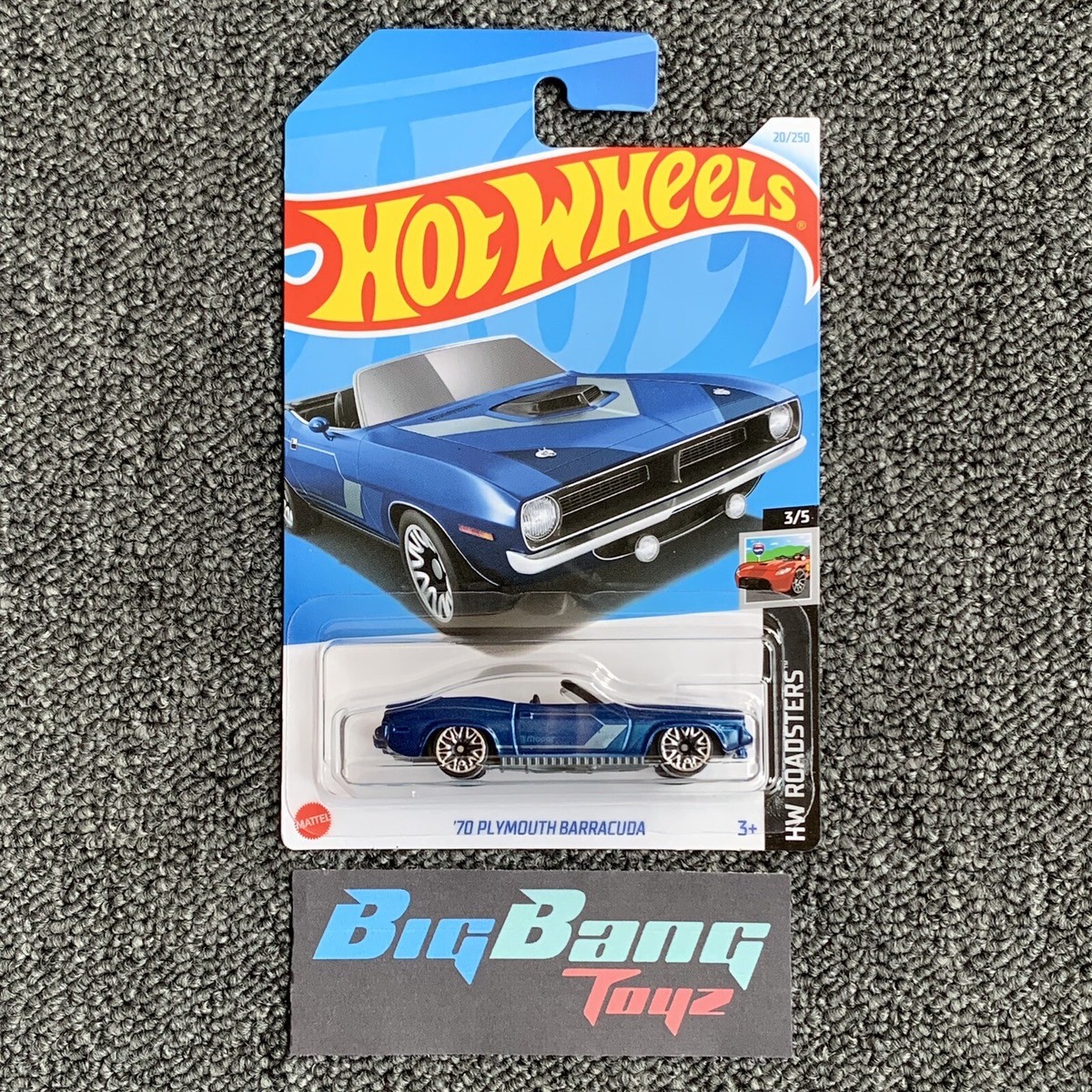 Hot Wheels 70 Plymouth Barracuda Blue #20 Mainline 2024 Case A (In