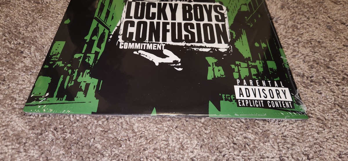 Lucky Boys Confusion: Commitment Vinyl, Green/Black Pinwheel, NEW