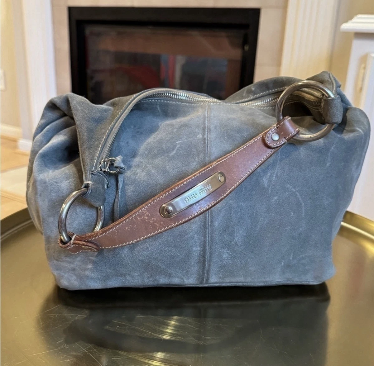 Miu Miu Suede Shoulder Bags for Women for sale | eBay