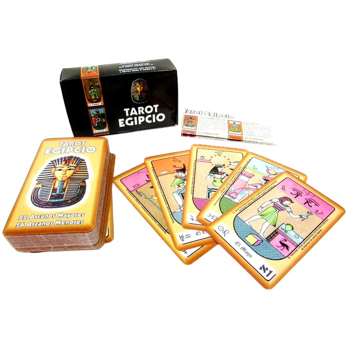 Tarot Egipcio 22 Arcanos Mayores Y 56 Arcanos Menores Incluye