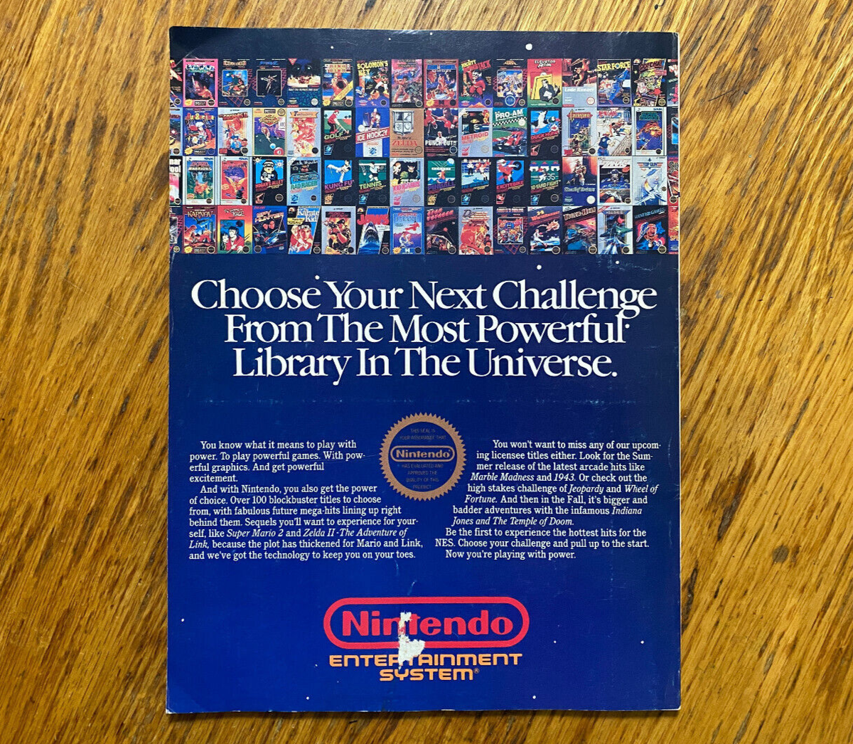 1st issue 1988 Nintendo Power magazine vol 1 issue 1 nes zelda map