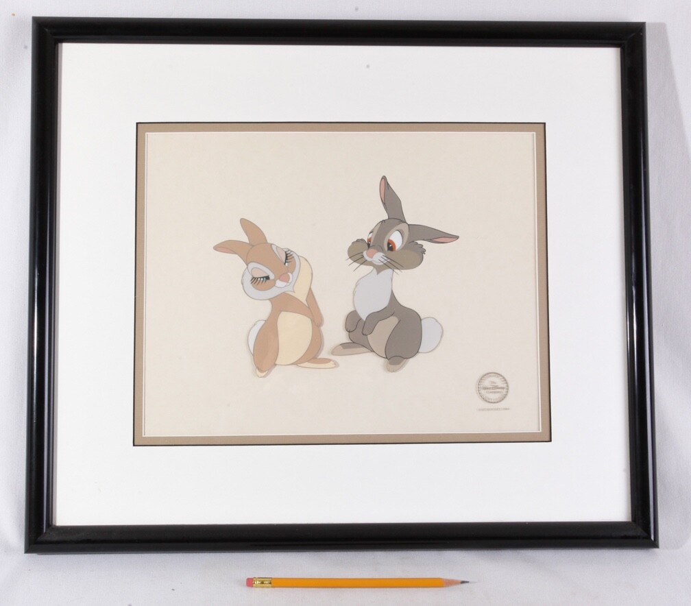 Thumper & Miss Bunny Serigraph Cel, Framed 20