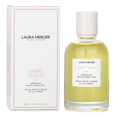 Laura Mercier Ambre Vanille Aromatic Bath & Body Oil 3.3oz New