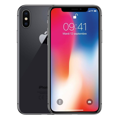 Apple iPhone X, Space Gray, 256 GB, Model A1865 MQCN2LL/A