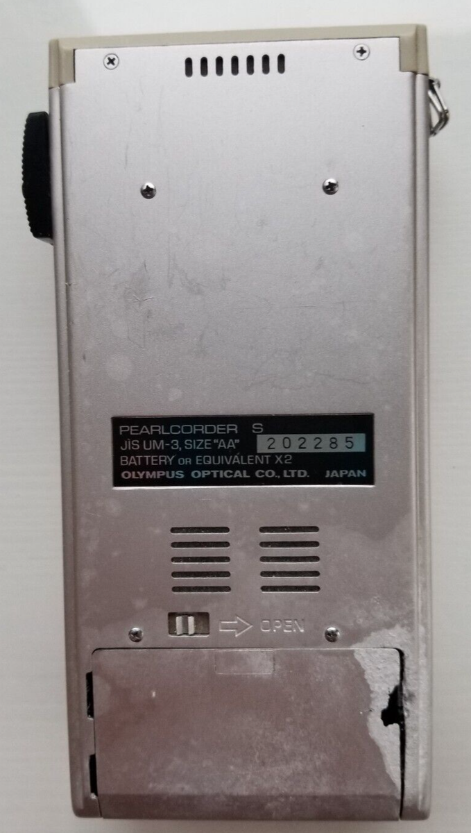 Olympus Pearlcorder-S Microcassette Recorder JIS UM- 3 Japan