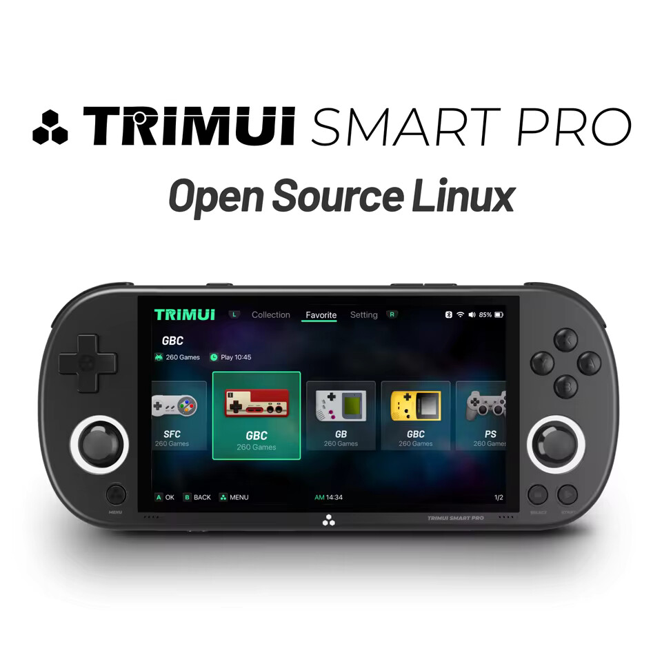Trimui Smart Pro Handheld Game Console 4.96 IPS Screen Linux