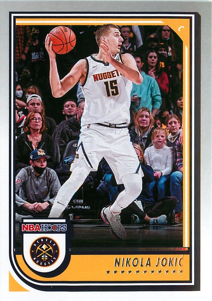 Nikola Jokic 2022-23 Panini NBA Hoops Basketball Card #187 Denver