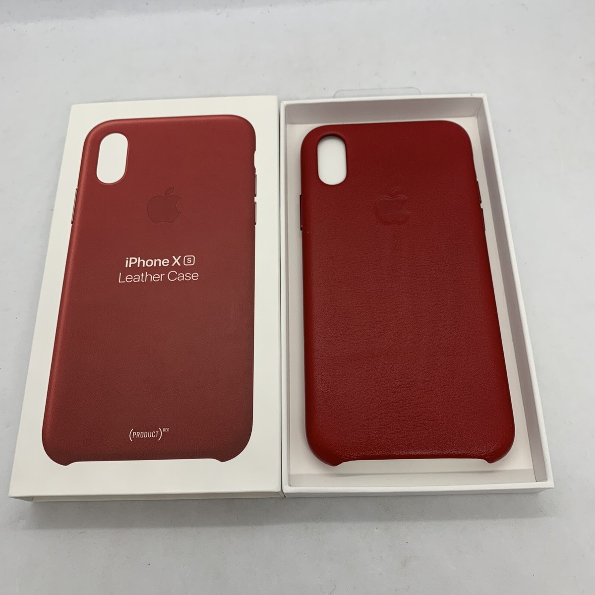 Official Genuine Apple iPhone X / XS Leather Case Product Red
