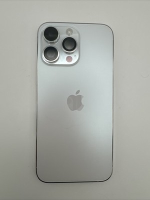 iPhone 14 Pro Max Silver Back Housing Replacement W Small Part OEM