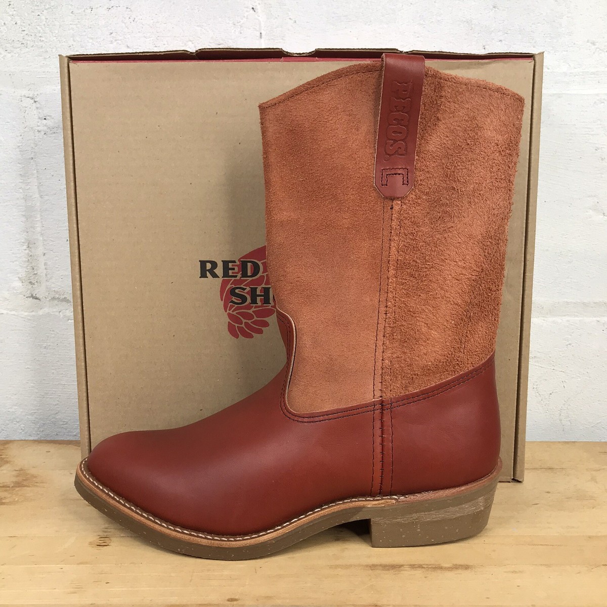 Red Wing x Eat Dust Pecos TEST Boots Mens 9.0E Oro Russet Portage