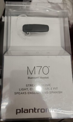 Plantronics M70 Mobile Universal Bluetooth Headset Black New