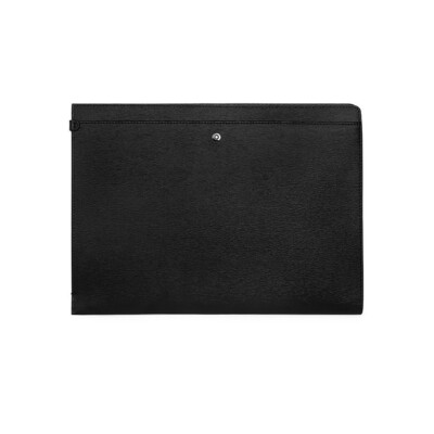 Montblanc 4810 Westside Black Leather Portfolio Clutch Bag Purse