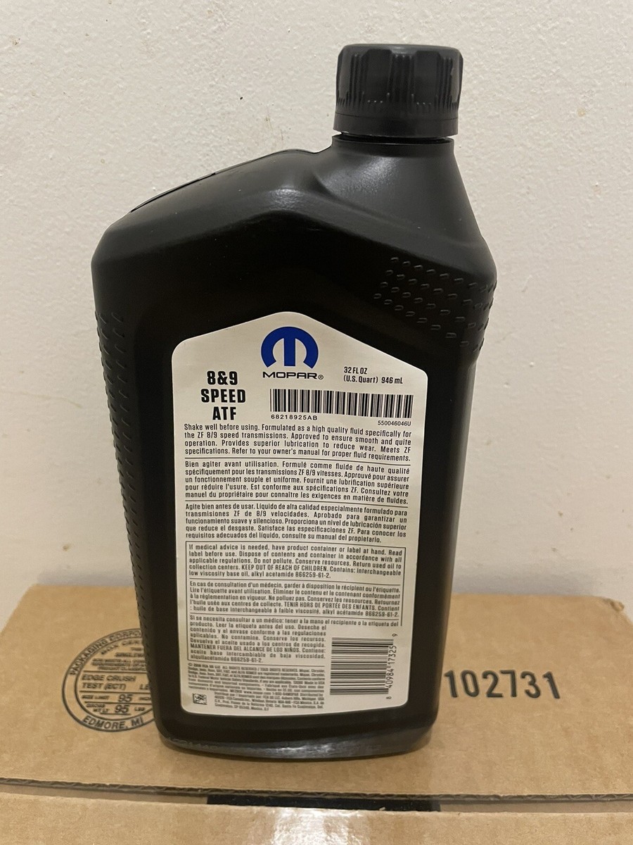 Mopar 8&9 Speed ATF fluid For 8/9 Speed Transmissions 68218925AB