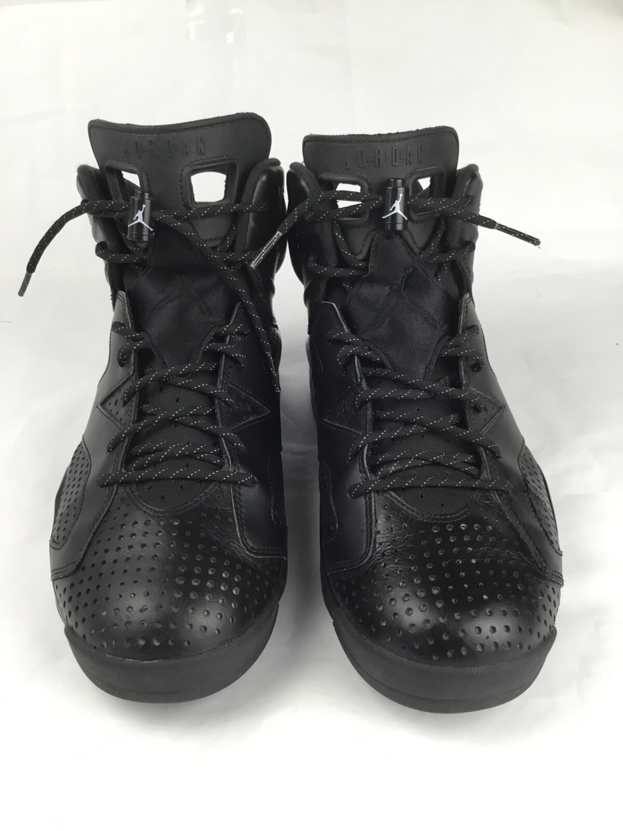 Size 11.5 - Jordan 6 Retro Black Cat 384664-020 2016 Black/Black