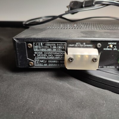 Bose 4 Channel Power Amplifier 1200 VI 2001 Black Functional XLR