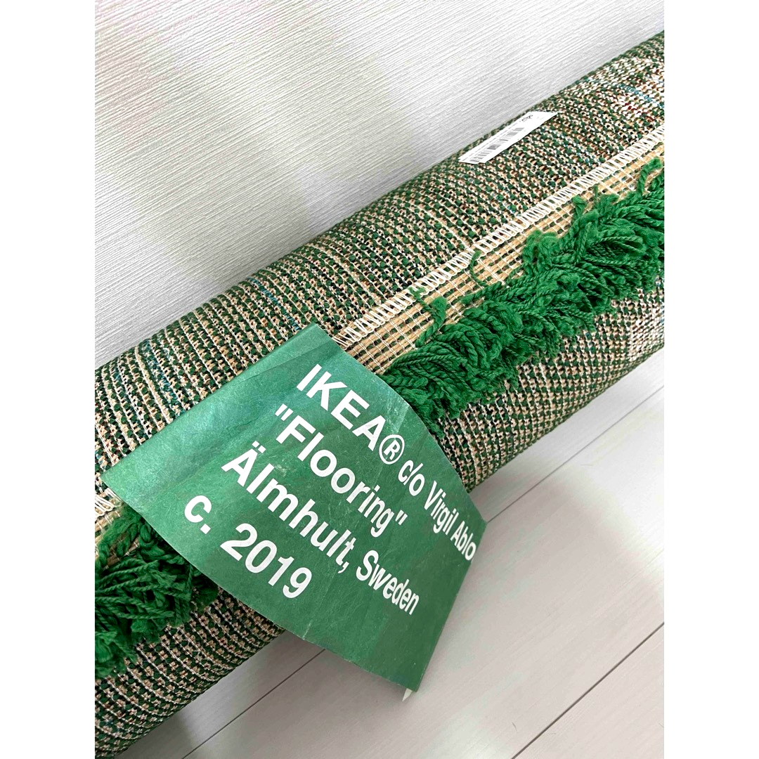 Excellent]Wet Grass Virgil Abloh x IKEA Abloh Rug Green 195 x 132