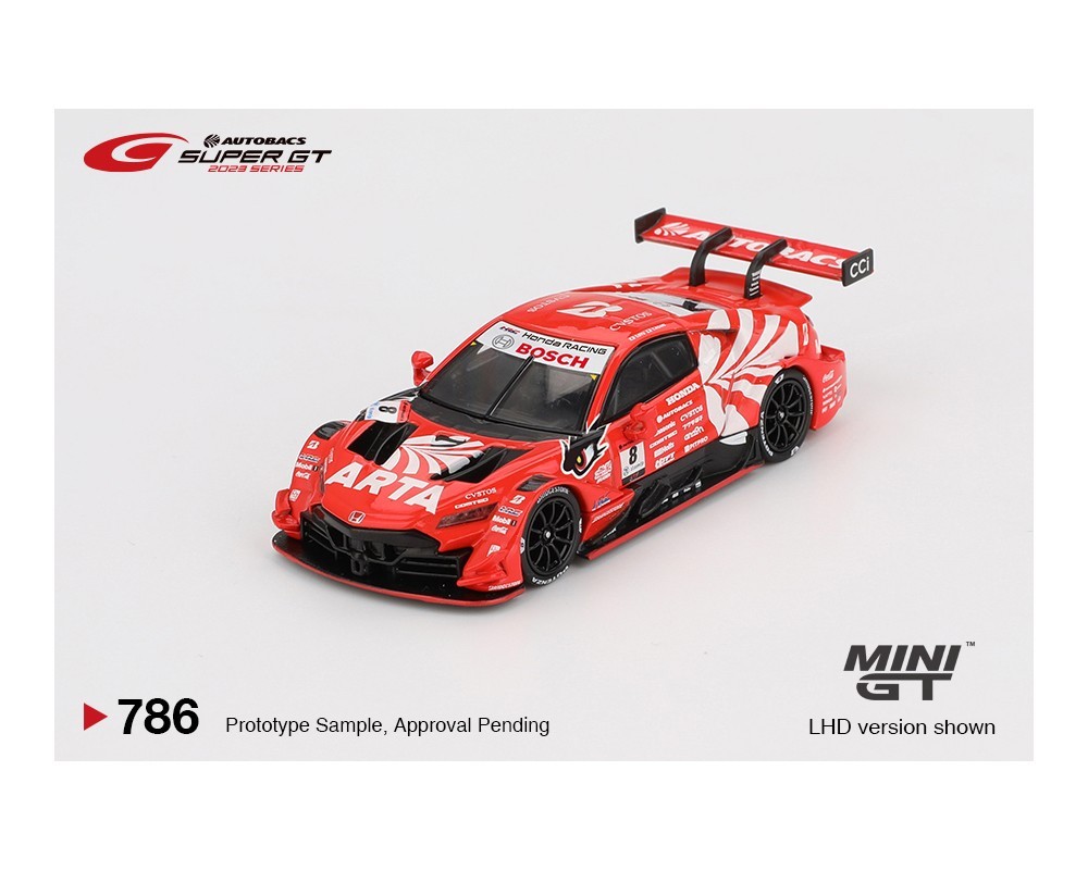 Mini GT Honda NSX-GT Type S GT500 #8 ARTA MUGEN NSX-GT #786 1/64