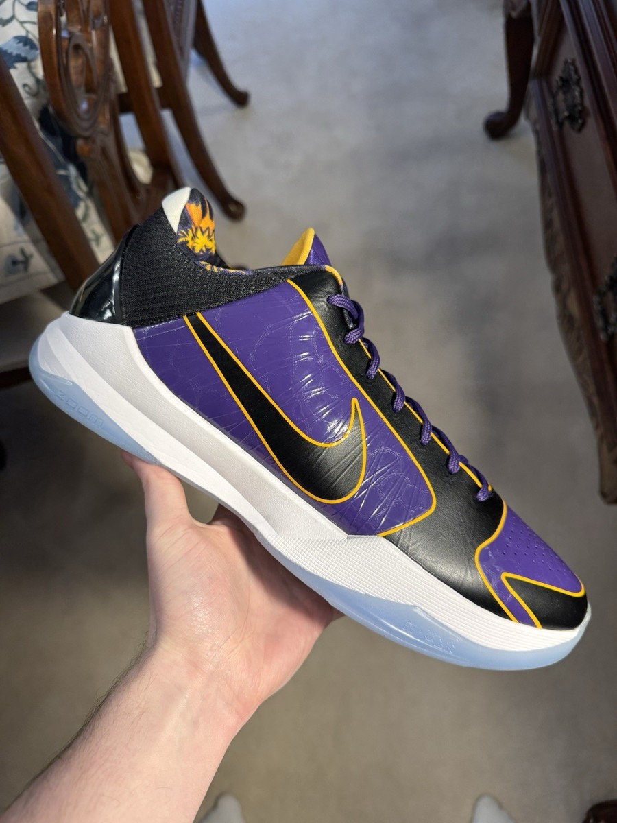 Nike Kobe 5 V Protro 5X Champ Lakers Court Purple/Black CD4991-500