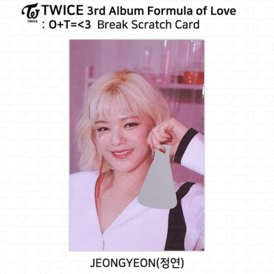 TWICE 3rd Album Formula of Love : O+T= 3 Official Photocard