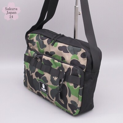 BAPE Shoulder Bag Camo Green 2021 AW & Black 2022 AW Japanese