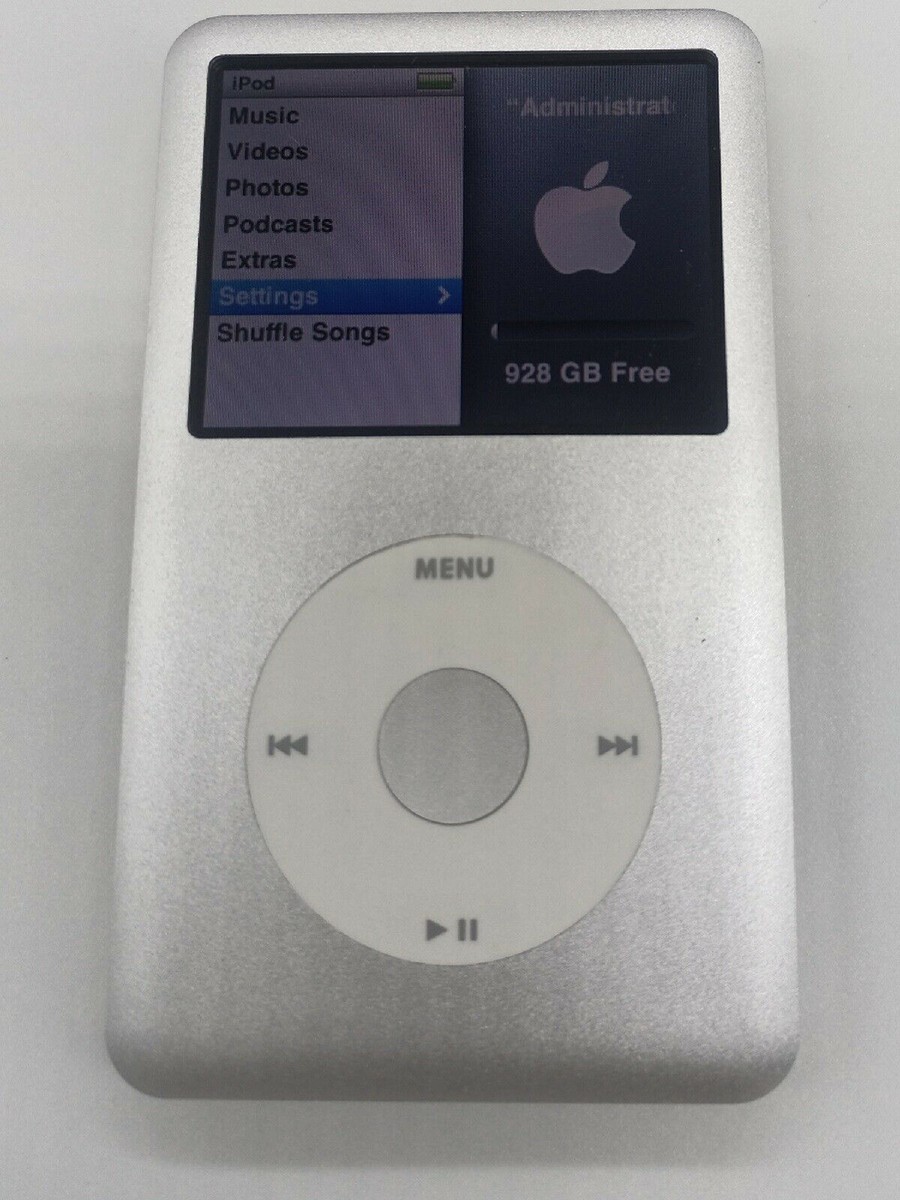 Apple iPod classic 6th Generation Silver (with Personal Engraving