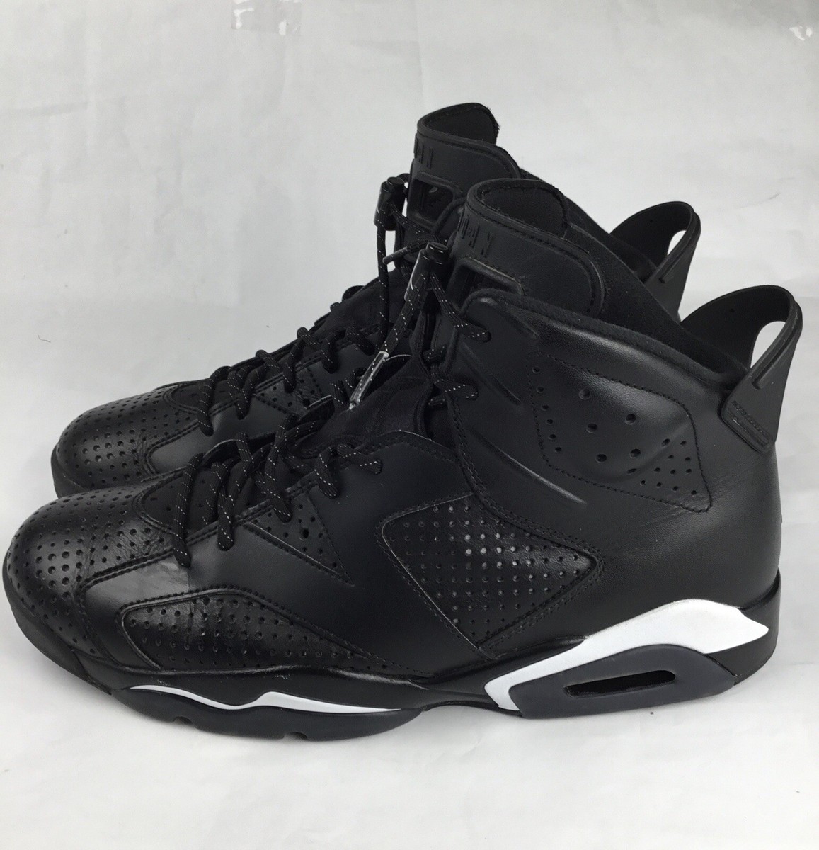Size 11.5 - Jordan 6 Retro Black Cat 384664-020 2016 Black/Black