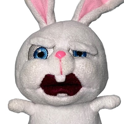 Secret Life of Pets Snowball Angry Bunny Rabbit Plush Zipper