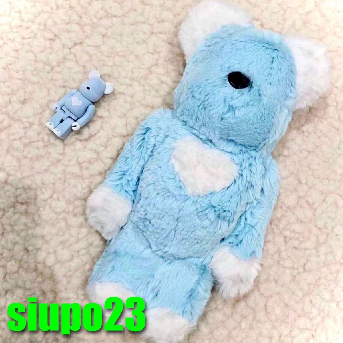 Medicom 400% + 100% Bearbrck ~ Valmuer Baby Candy Be@rbrck Blue