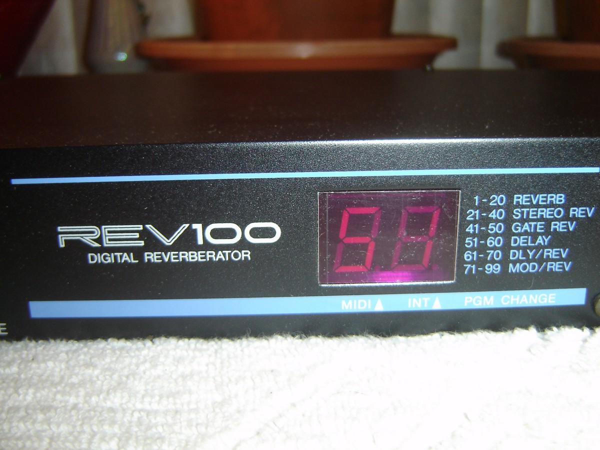 Yamaha REV100 Digital Reverberator, Reverb, Delay, Vintage Rack | eBay