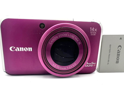 Canon PowerShot SX210 HS Purple Digital Camera From Japan Tested
