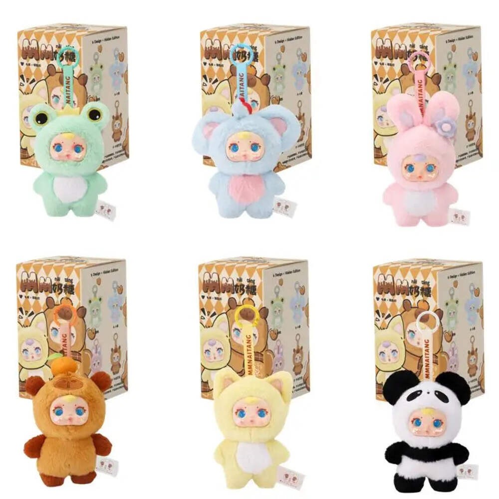 MM Nai Tang Milk Candy Vinyl Plush Doll Keychain Blind Box Genuine