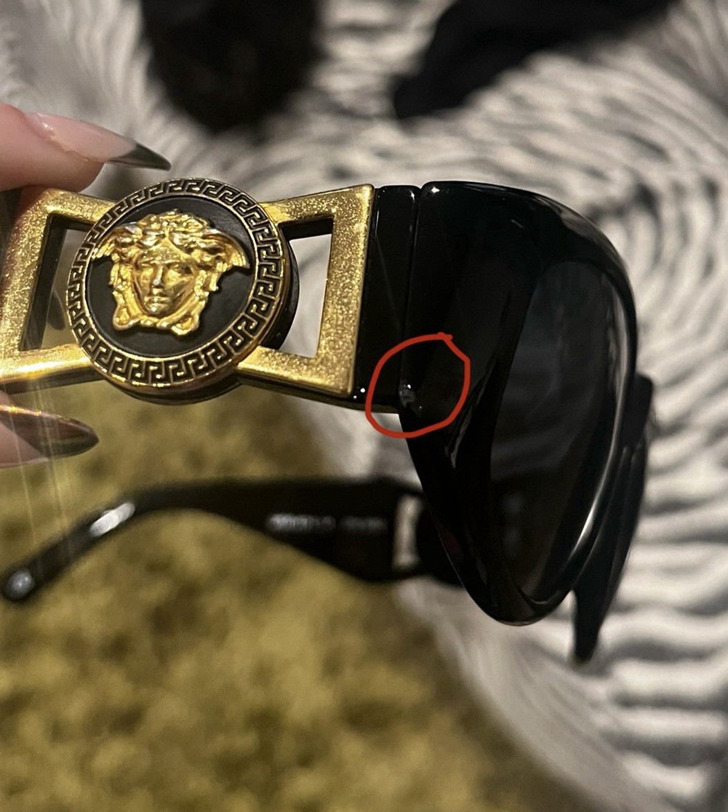 GIANNI VERSACE MOD 424/M COL852 BK Sunglasses - WITH LEATHER CASE