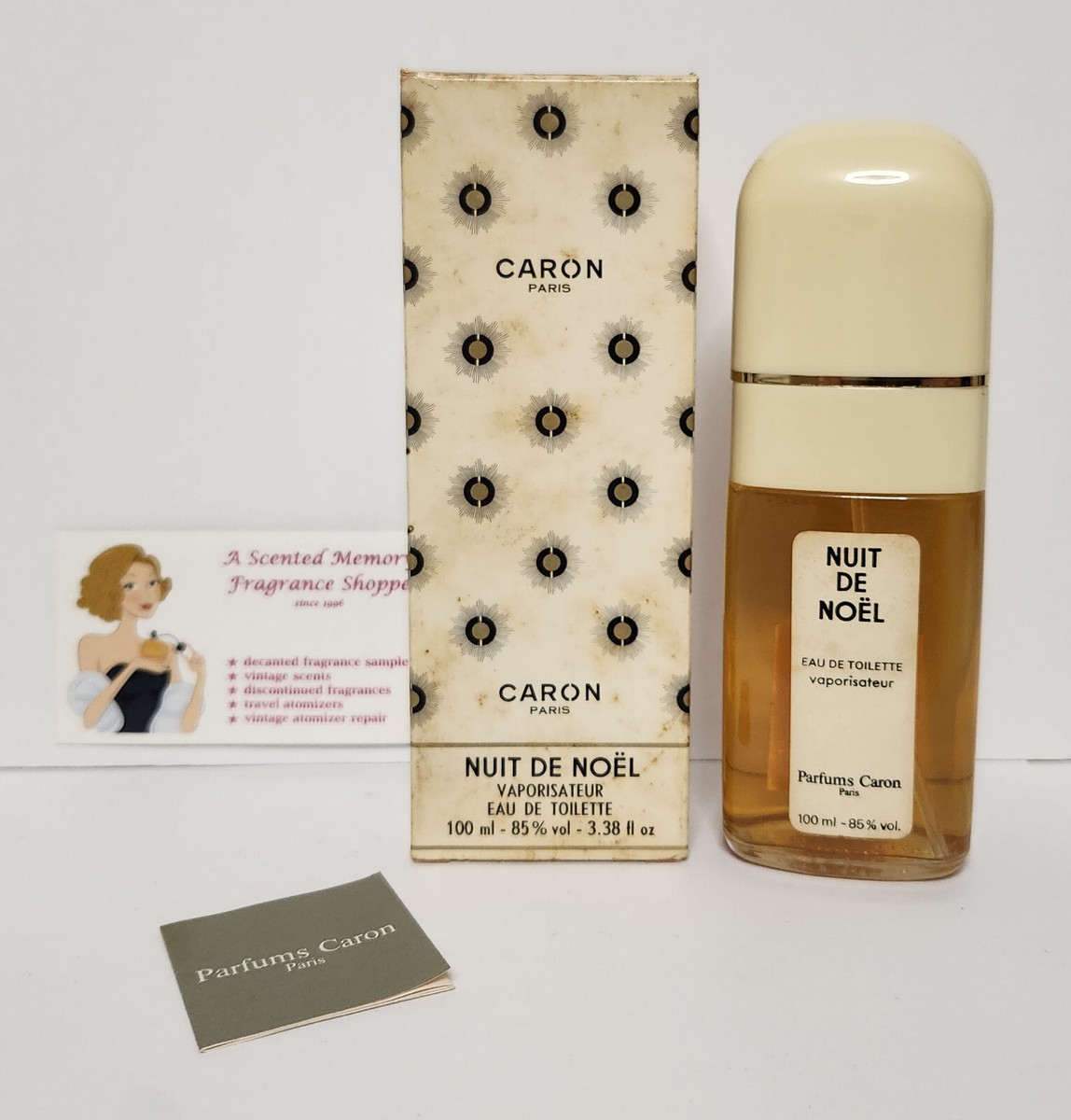 Vintage Nuit de Noel EDT Perfume Spray by Caron ~ 100 ml ~ 3.38 fl