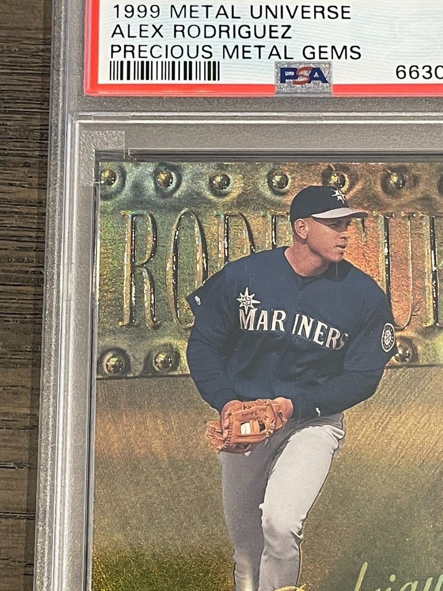 1999 Metal Universe Precious Metal Gems Alex Rodriguez PMG PSA 7
