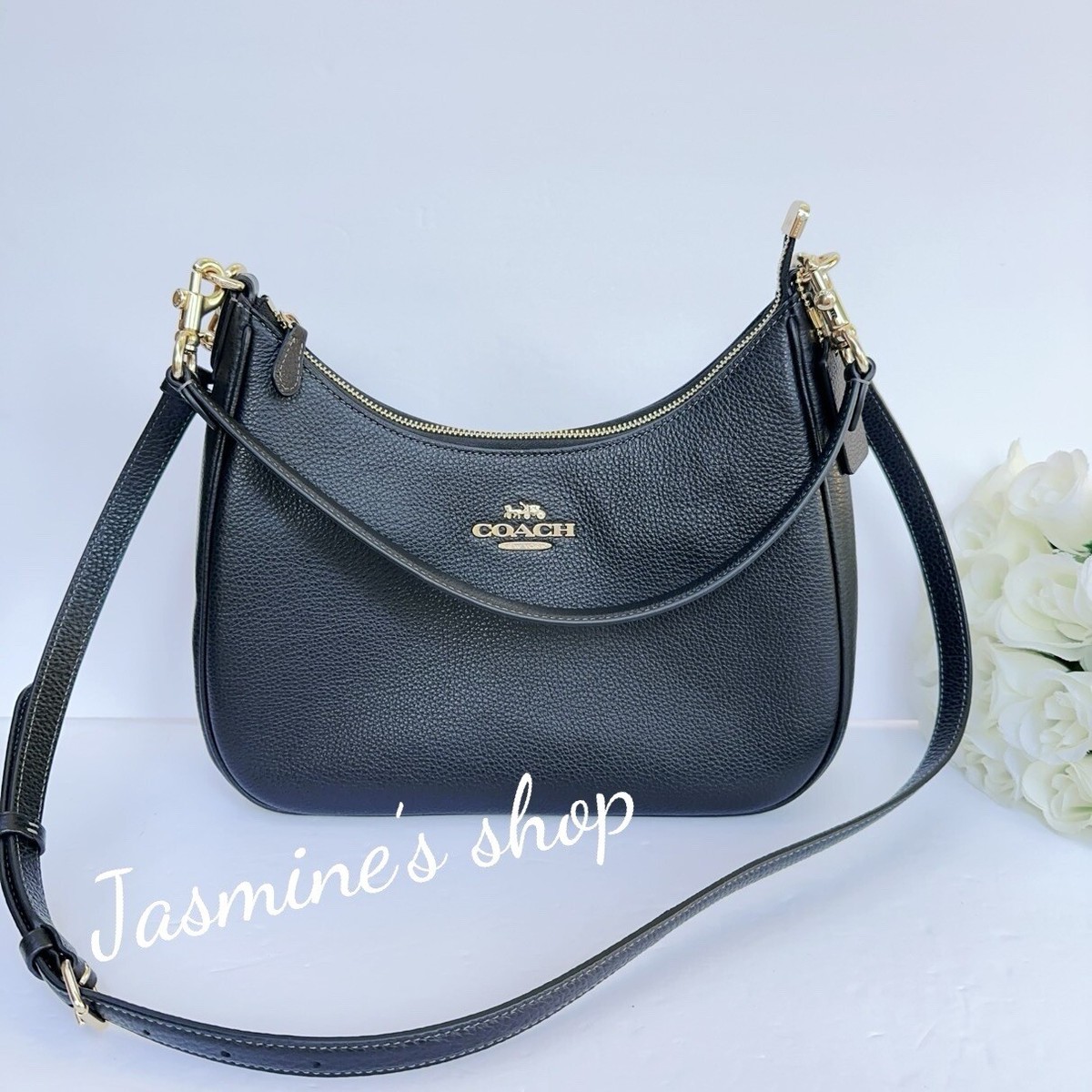 NWT Coach Teri Hobo Bag Black Shoulder Bag CJ517 | eBay