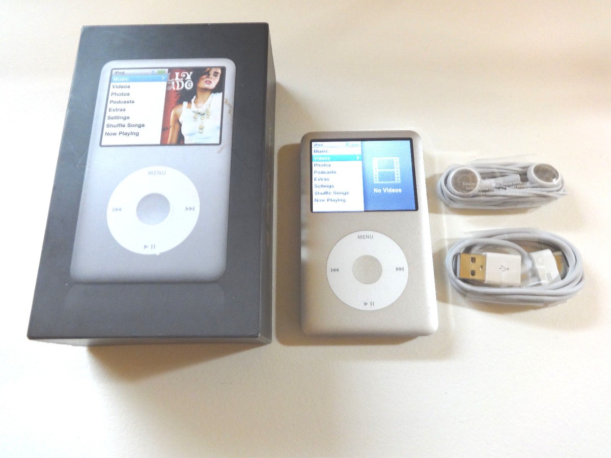 APPLE iPOD CLASSIC 6TH GEN. SILVER 80GBNEW HARD DRIVENEW