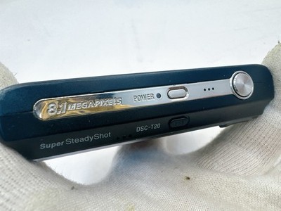 Sony Cyber-Shot DSC-T20 Digital Camera 8.1MP Black Carl Zeiss 3x