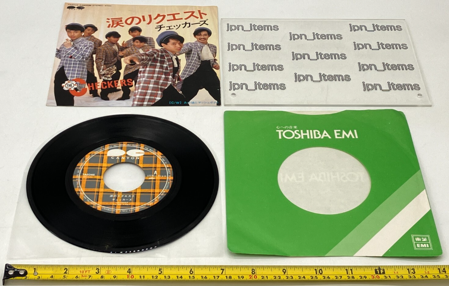 The Checkers 2nd Single Namida no Request Vinyl Record 1984 Japan