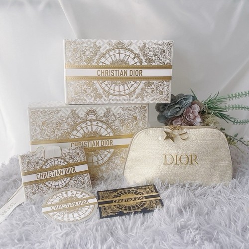 Dior Holiday 2024 Pouch Round Gift Box Bundle Christmas Limited