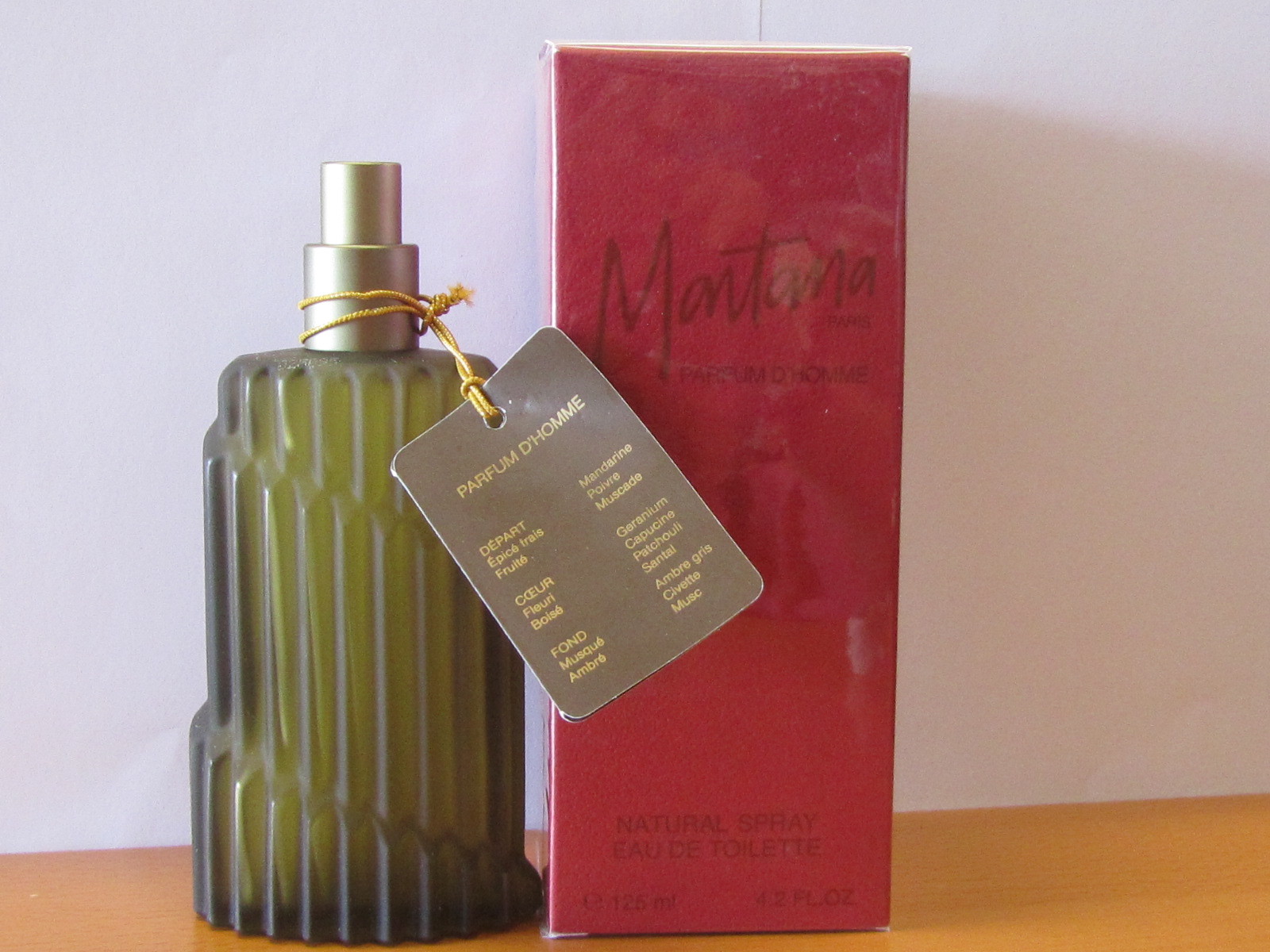 Montana Parfum D'HOMME By Claude Montana 4.2 oz Edt Spray Old