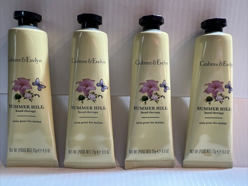 Crabtree Evelyn Hand Therapy Cream SUMMER HILL Lot x 4 Lotion