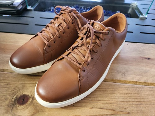 Cole Haan Men's Grand Crosscourt II Tan Leather Sneakers C26521 | eBay