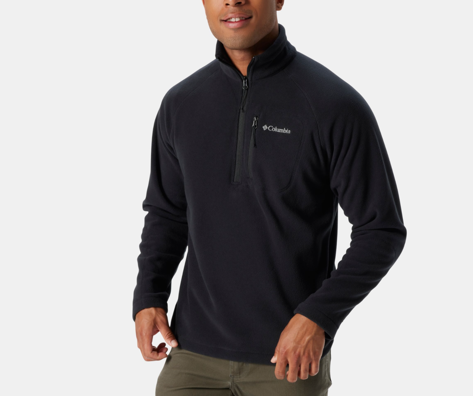 Columbia Men's Long Sleeve Black Fast Trek™ III Half Zip Fleece