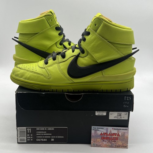Size 11 - Nike AMBUSH x Dunk High Flash Lime (CU7544-300