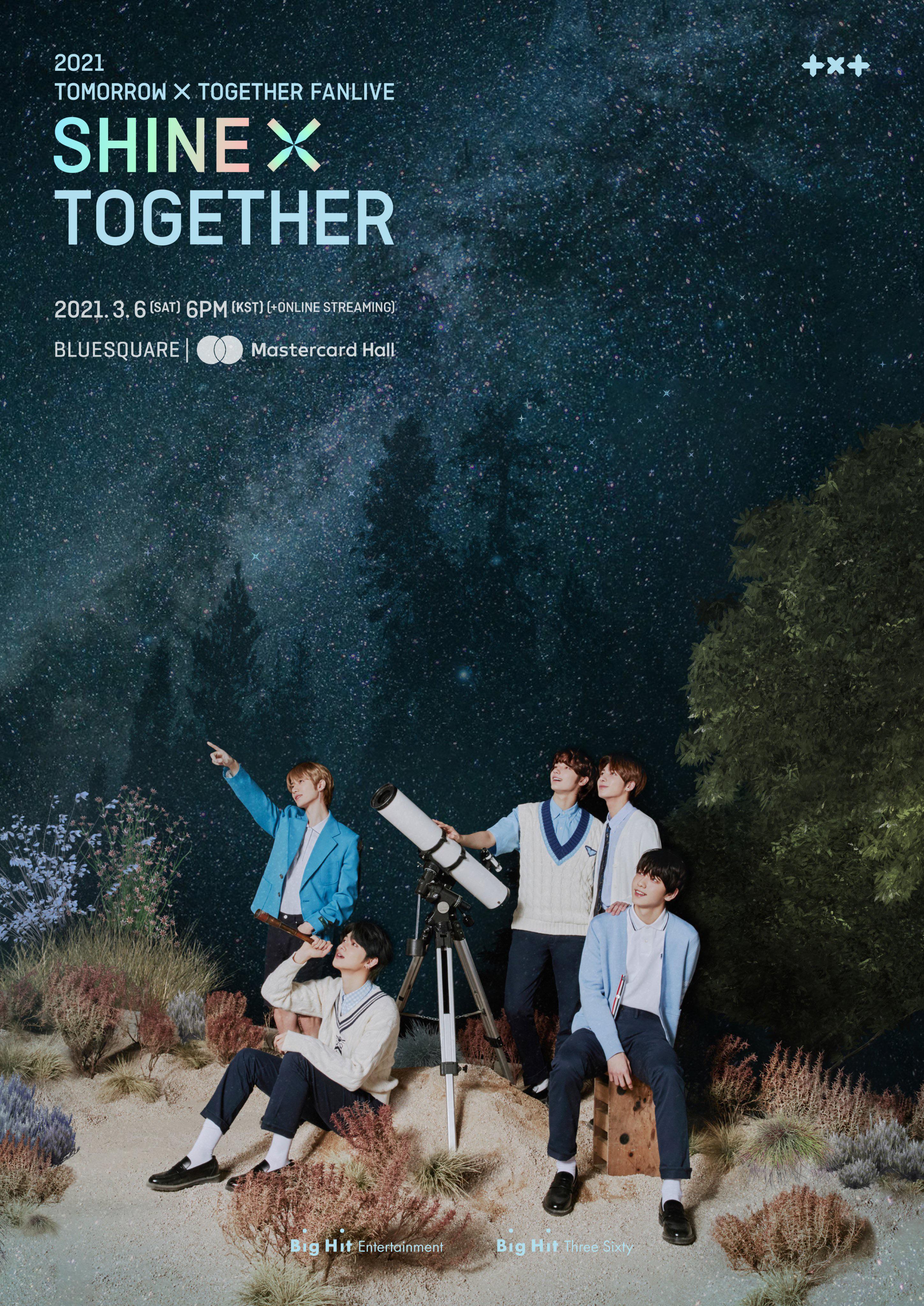 TXT - 2021 TXT FANLIVE SHINE X TOGETHER (Teaser Poster) : r/kpop