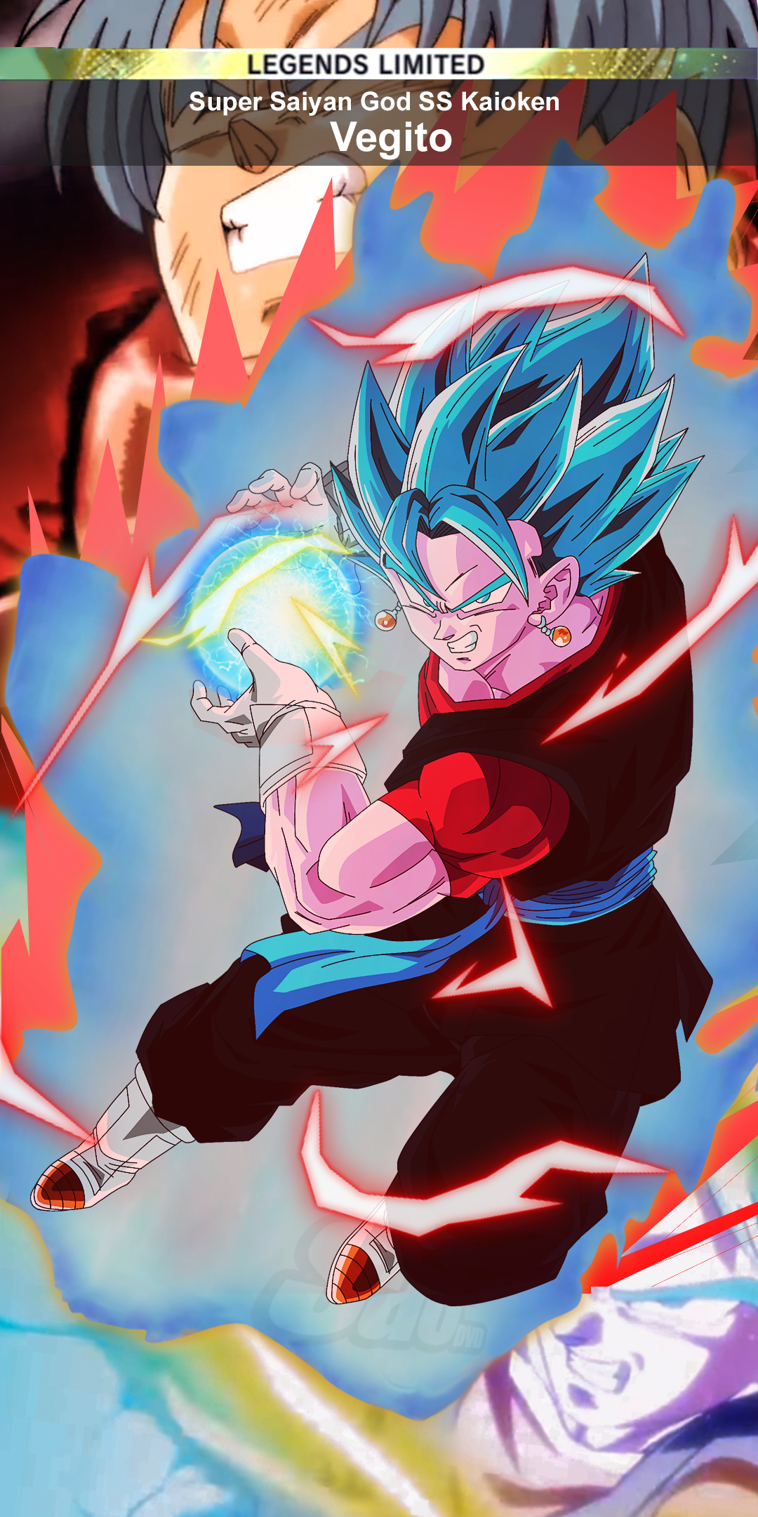 ベジットブルー界王拳のコンセプト（ゴジータブルーの前にリリース